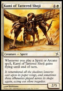 Kami of Tattered Shoji - Betrayers of Kamigawa (Common) [BOK-11]