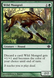 Wild Mongrel - Duel Decks: Garruk vs. Liliana (Common) [DDD-5]