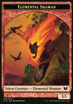Elemental Shaman Token (R 3/1) / Shapeshifter Token - Commander 2015 (Token) [C15-T 10/1]