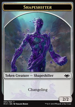 Shapeshifter Token (C 2/2) // Wrenn and Six Emblem - Modern Horizons (Token) [MH1-T 01/21]