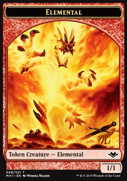 Elemental Token (R 1/1) // Bear Token (G 2/2) - Modern Horizons (Token) [MH1-T 08/11]