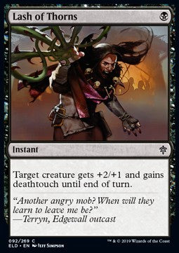 Lash of Thorns - Throne of Eldraine (Common) [ELD-92]