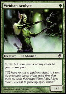 Viridian Acolyte - Darksteel (Common) [DST-89]