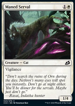 Maned Serval - Ikoria: Lair of Behemoths (Common) [IKO-23]