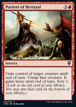 Portent of Betrayal - Commander Legends (Common) [CMR-194]