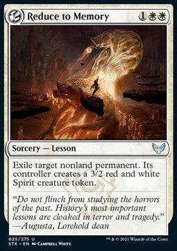 Reduce to Memory - Strixhaven: School of Mages (Uncommon) [STX-25]