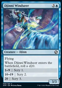 Djinni Windseer - Adventures in the Forgotten Realms (Common) [AFR-55]