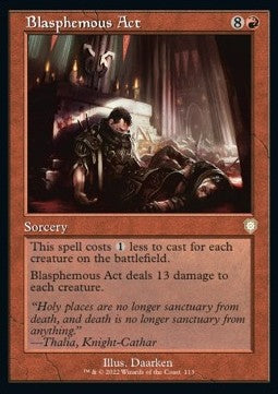 Blasphemous Act - Commander: The Brothers' War (Rare) [BRC-113]