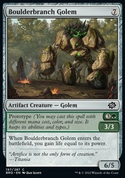 Boulderbranch Golem - The Brothers' War (Common) [BRO-197]