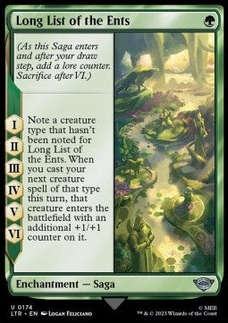 Long List of the Ents - The Lord of the Rings: Tales of Middle-earth (Uncommon) [LTR-174]
