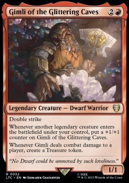 Gimli of the Glittering Caves - Commander: The Lord of the Rings: Tales of Middle-earth (Rare) [LTC-32]