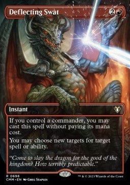 Deflecting Swat (V.2) - Commander Masters: Extras (Rare) [XCMM-698]