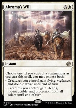 Akroma's Will - Commander: The Lost Caverns of Ixalan (Rare) [LCC-125]