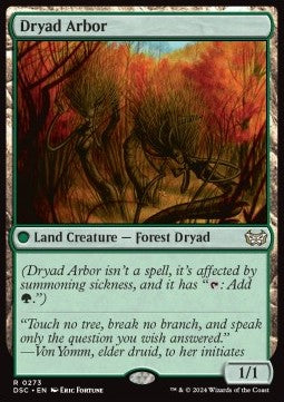 Dryad Arbor - Commander: Duskmourn: House of Horror (Rare) [DSC-273]