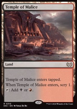 Temple of Malice - Commander: Duskmourn: House of Horror (Rare) [DSC-310]