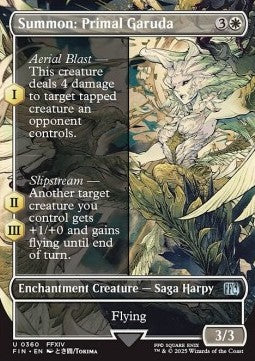 Summon: Primal Garuda - Magic: The Gathering - FINAL FANTASY: Extras (Uncommon) [XFIN-360]