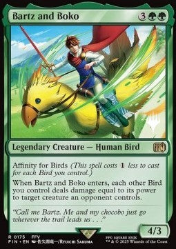 Bartz and Boko (V.2) - Magic: The Gathering - FINAL FANTASY: Promos (Rare) [PFIN-175]