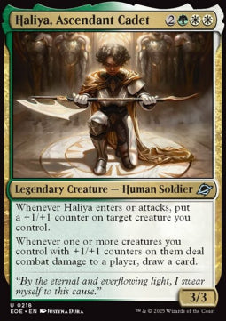 Haliya, Ascendant Cadet - Edge of Eternities (Uncommon) [EOE-218]