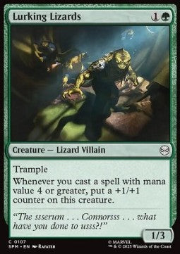 Lurking Lizards - Magic: The Gathering | Marvel's Spider-Man (Common) [SPM-107]