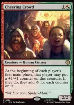 Cheering Crowd - Magic: The Gathering | Marvel's Spider-Man (Rare) [SPM-126]