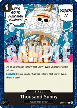 Thousand Sunny (ST14-017) (V.1) - The Best Vol.2 (Common) [PRB02-ST14-017]