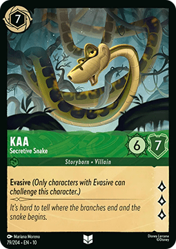 Kaa - Secretive Snake (V.1) - Whispers in the Well (Uncommon) [10WHI-079]