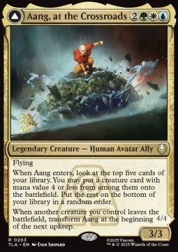 Aang, at the Crossroads // Aang, Destined Savior - Avatar: The Last Airbender: Promos (Rare) [PTLA-203]