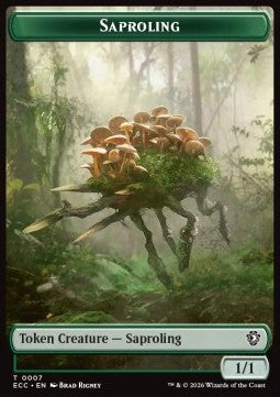 Saproling Token (G 1/1) // Scarecrow Token (A 2/2) - Lorwyn Eclipsed: Tokens (Token) [TECL-CT 7/11]