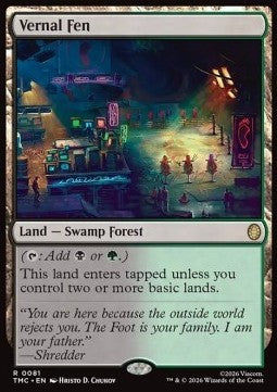 Vernal Fen - Commander: Teenage Mutant Ninja Turtles (Rare) [TMC-81]