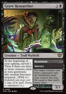 Grave Researcher // Reanimate - Secrets of Strixhaven (Rare) [SOS-85]