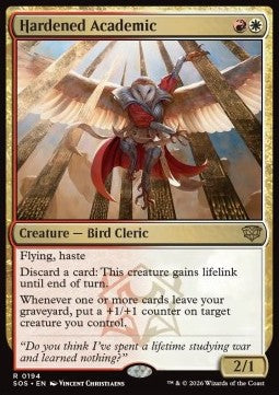 Hardened Academic - Secrets of Strixhaven (Rare) [SOS-194]