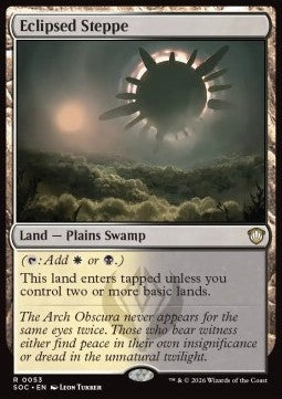 Eclipsed Steppe - Commander: Secrets of Strixhaven (Rare) [SOC-53]