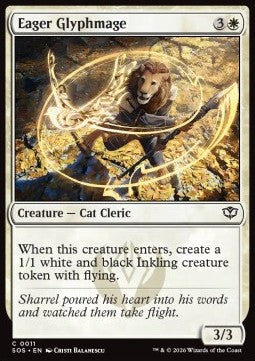 Eager Glyphmage - Secrets of Strixhaven (Common) [SOS-11]