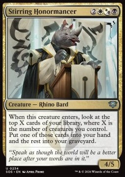Stirring Honormancer - Secrets of Strixhaven (Uncommon) [SOS-234]