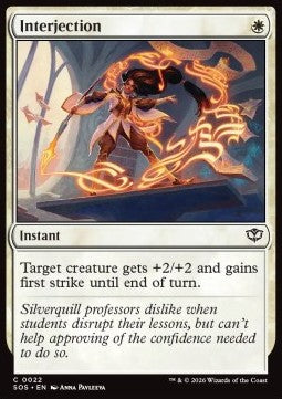 Interjection - Secrets of Strixhaven (Common) [SOS-22]