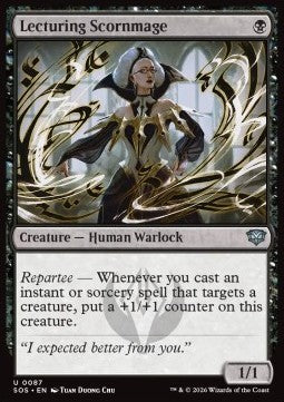 Lecturing Scornmage - Secrets of Strixhaven (Uncommon) [SOS-87]