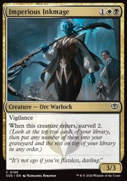Imperious Inkmage - Secrets of Strixhaven (Common) [SOS-195]