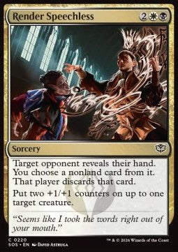 Render Speechless - Secrets of Strixhaven (Common) [SOS-220]
